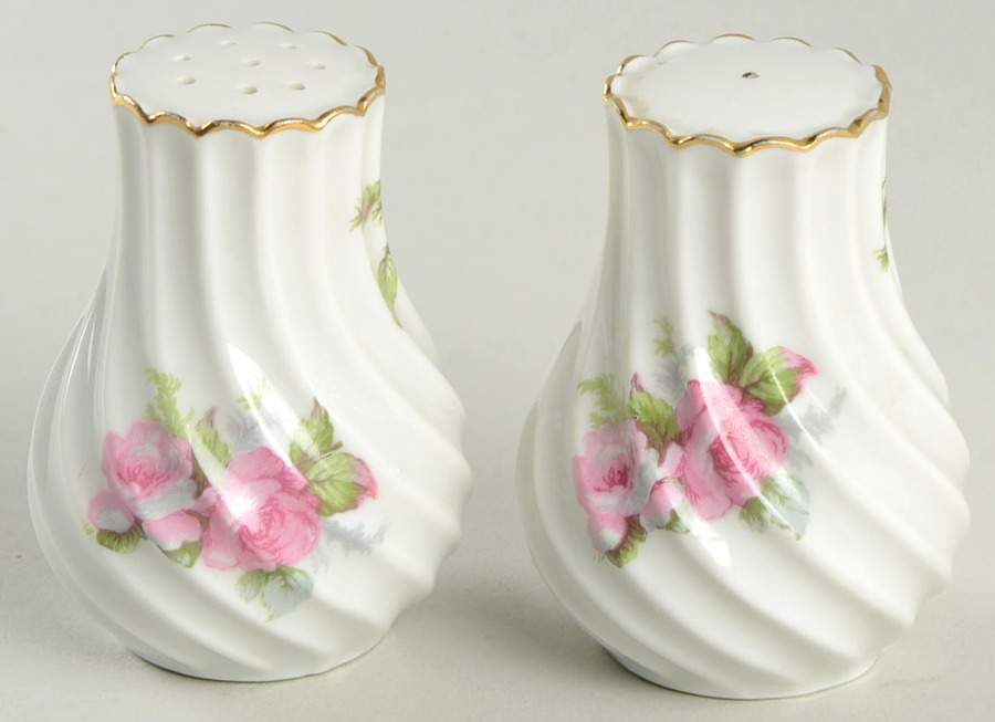 Sylvia White (Torse Shape) Salt & Pepper Set by Haviland-1