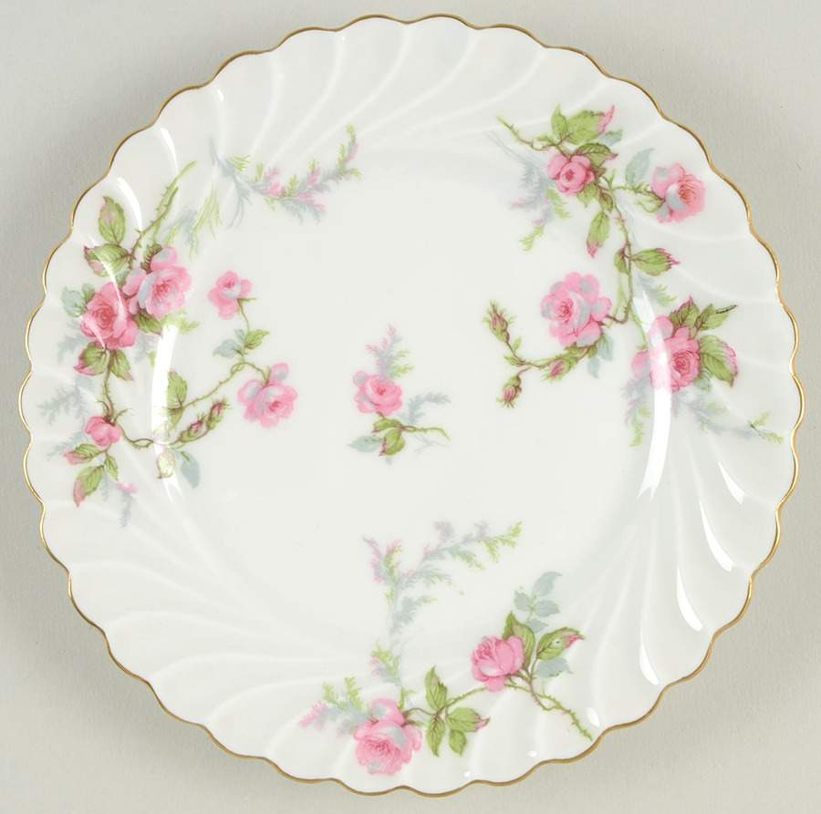 Sylvia White (Torse Shape) Bread & Butter Plate by Haviland-1