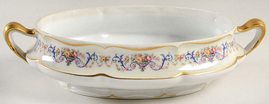 Symphony (Older, Gold Trim) Oval Vegetable No Lid by Haviland-1