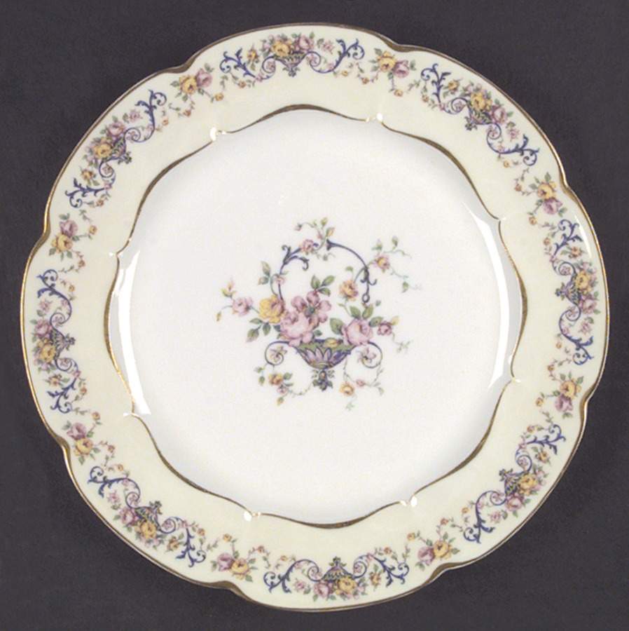 Symphony (Older, Gold Trim) Dinner Plate by Haviland-1