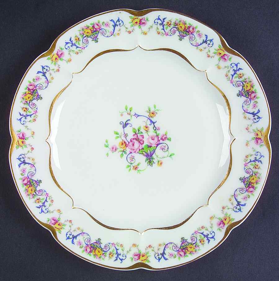 Symphony (Older, Gold Trim) Salad Plate by Haviland-1