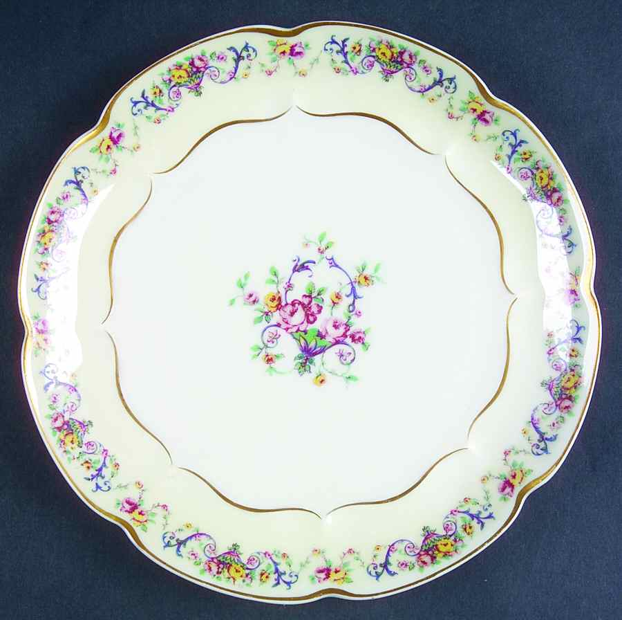 Symphony (Older, Gold Trim) Coupe Salad Plate by Haviland-1