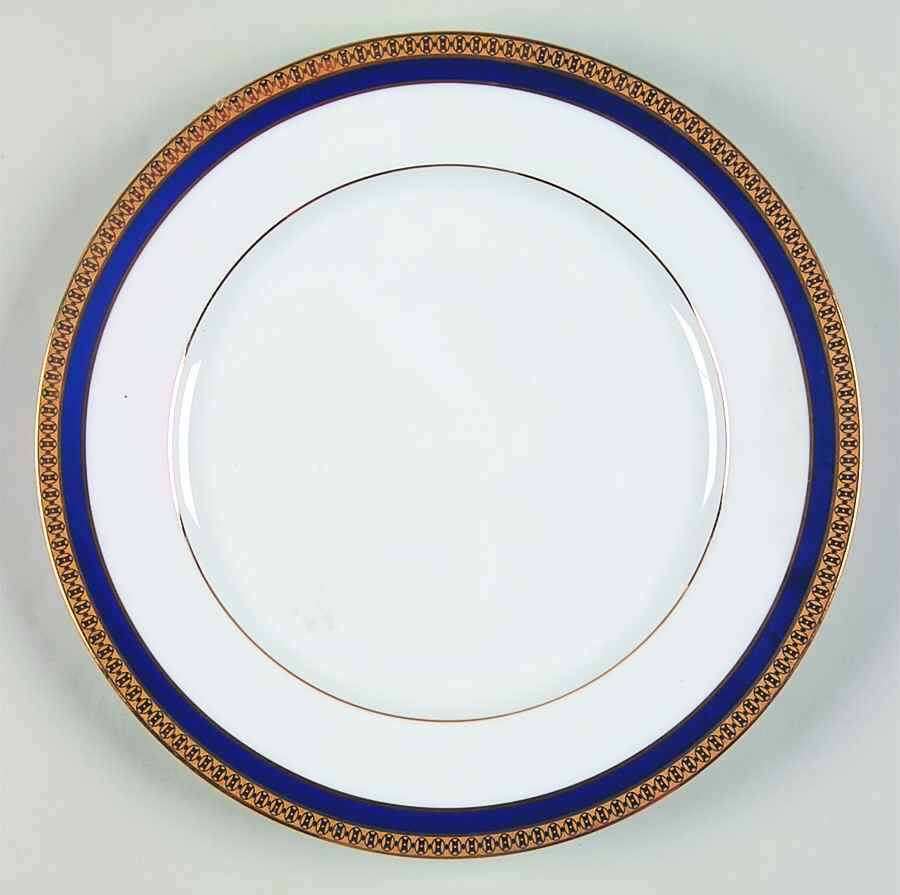 Symphonie Blue (Gold and Blue) Dessert Luncheon Plate by Haviland-1