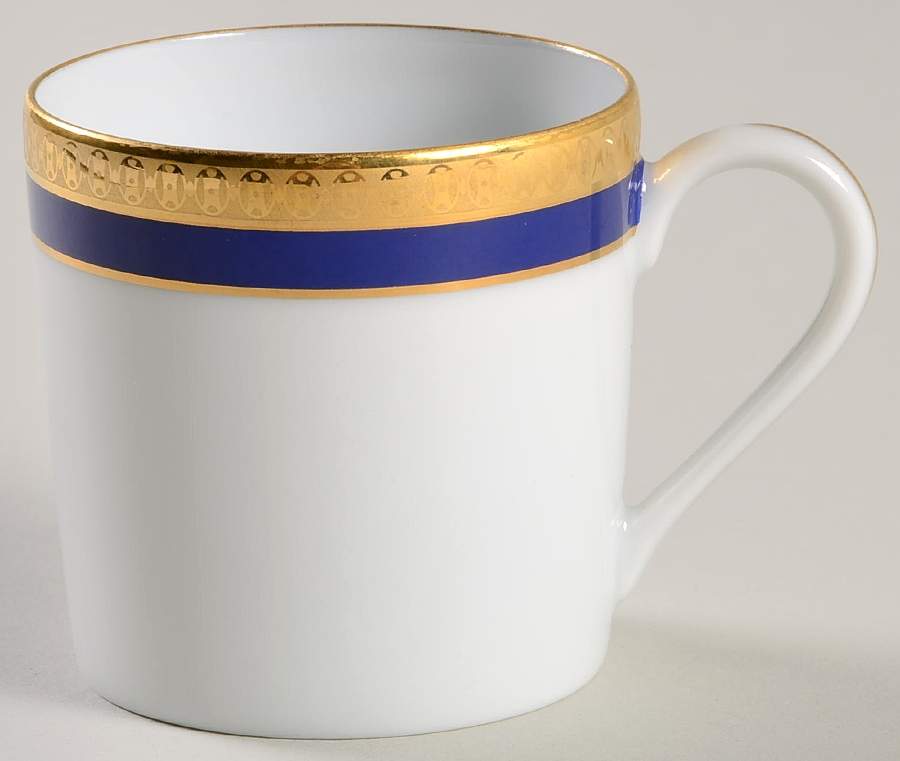 Symphonie Blue (Gold and Blue) Flat Demitasse Cup by Haviland-1