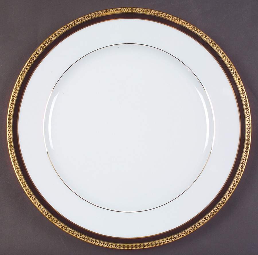 Symphonie Black (Gold and Black) Large Dinner Plate by Haviland-1