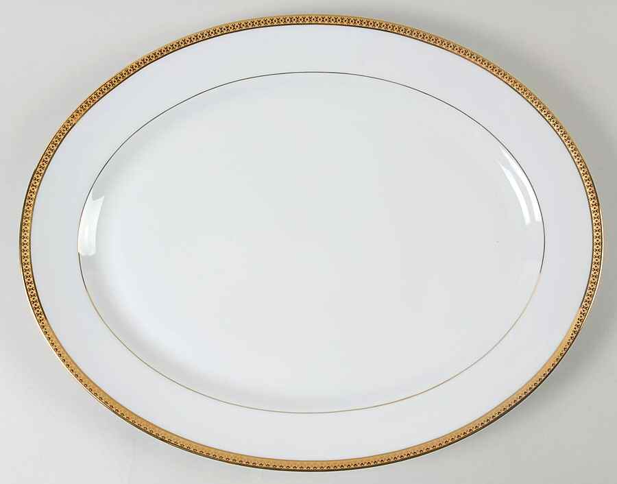 Symphonie Gold 15" Oval Serving Platter by Haviland-1