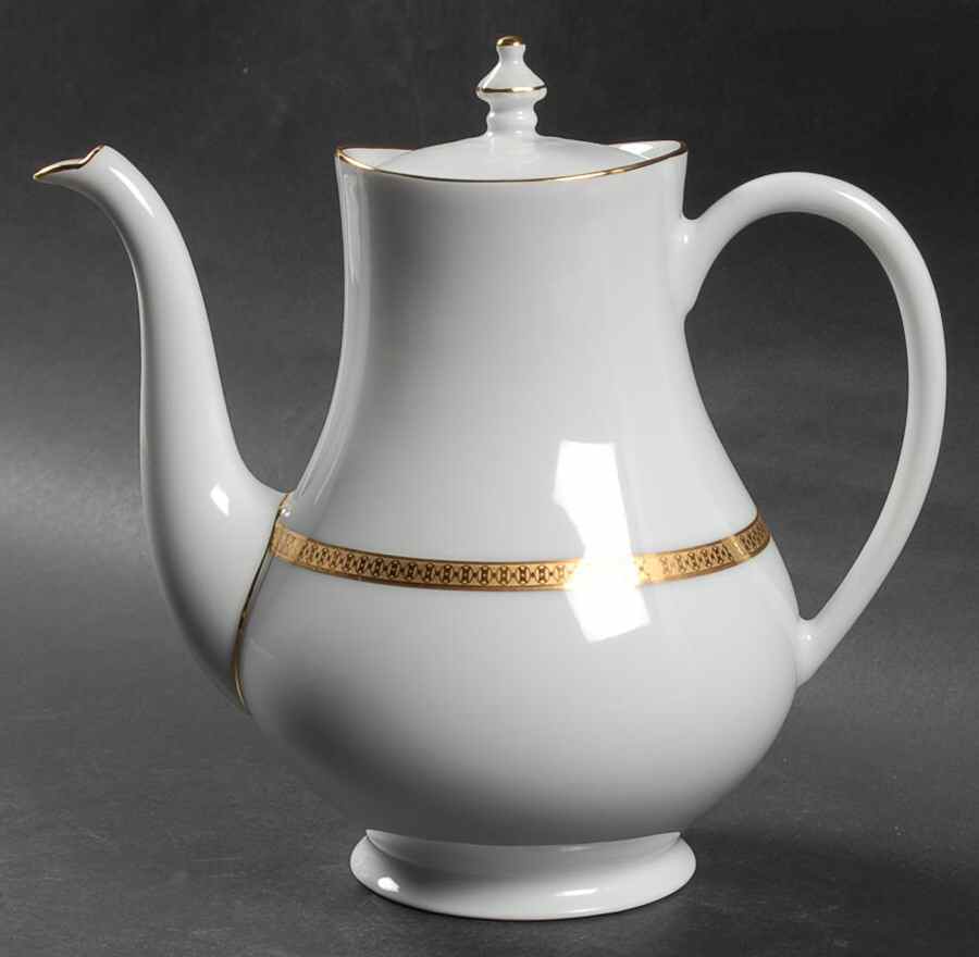 Symphonie Gold Coffee Pot & Lid by Haviland-1