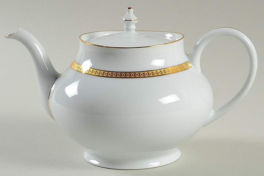 Symphonie Gold Teapot & Lid by Haviland-1