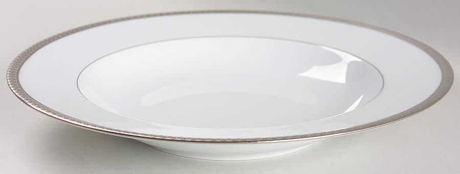 Symphonie Platine Large Rim Soup Bowl by Haviland-1