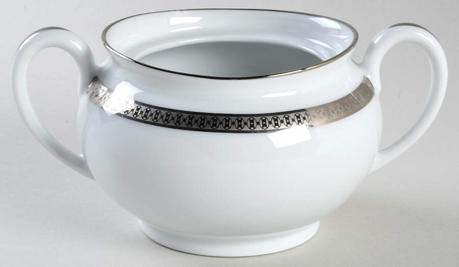 Symphonie Platine Sugar Bowl No Lid by Haviland-1