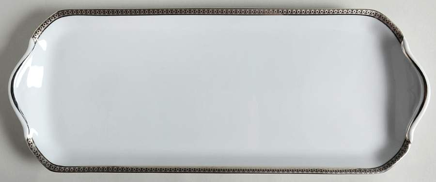 Symphonie Platine Oblong Cake Plate by Haviland-1