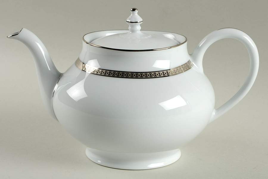 Symphonie Platine Teapot & Lid by Haviland-1