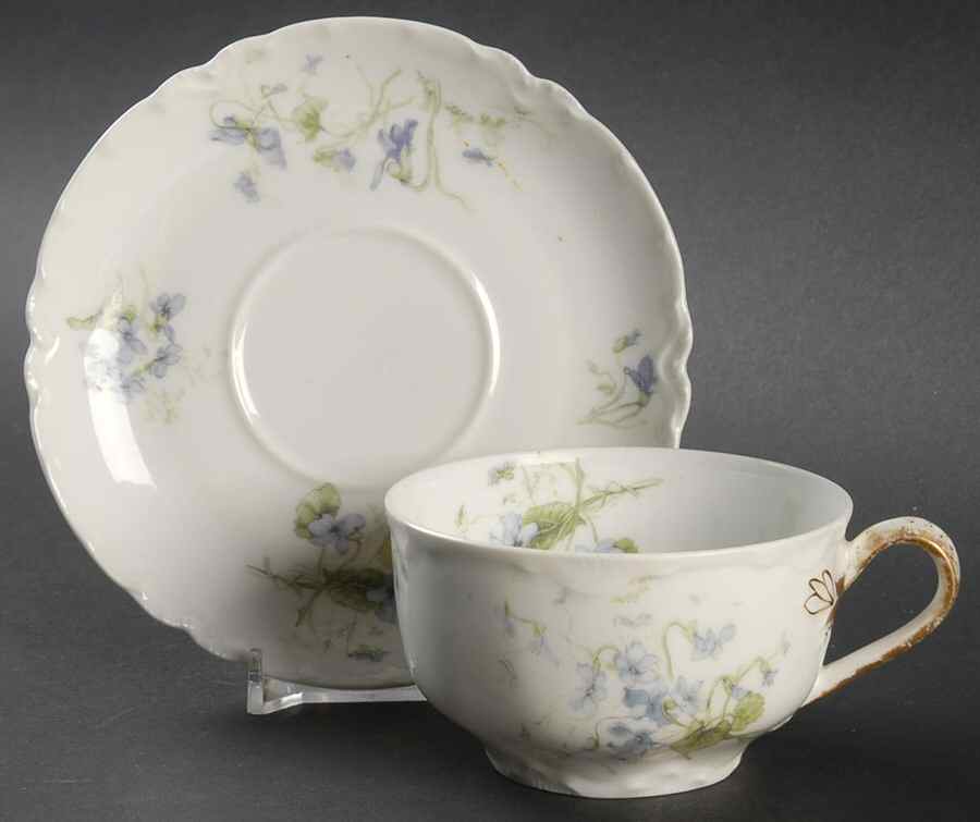 The Tarascon Flat Cup & Saucer Set by Haviland-1