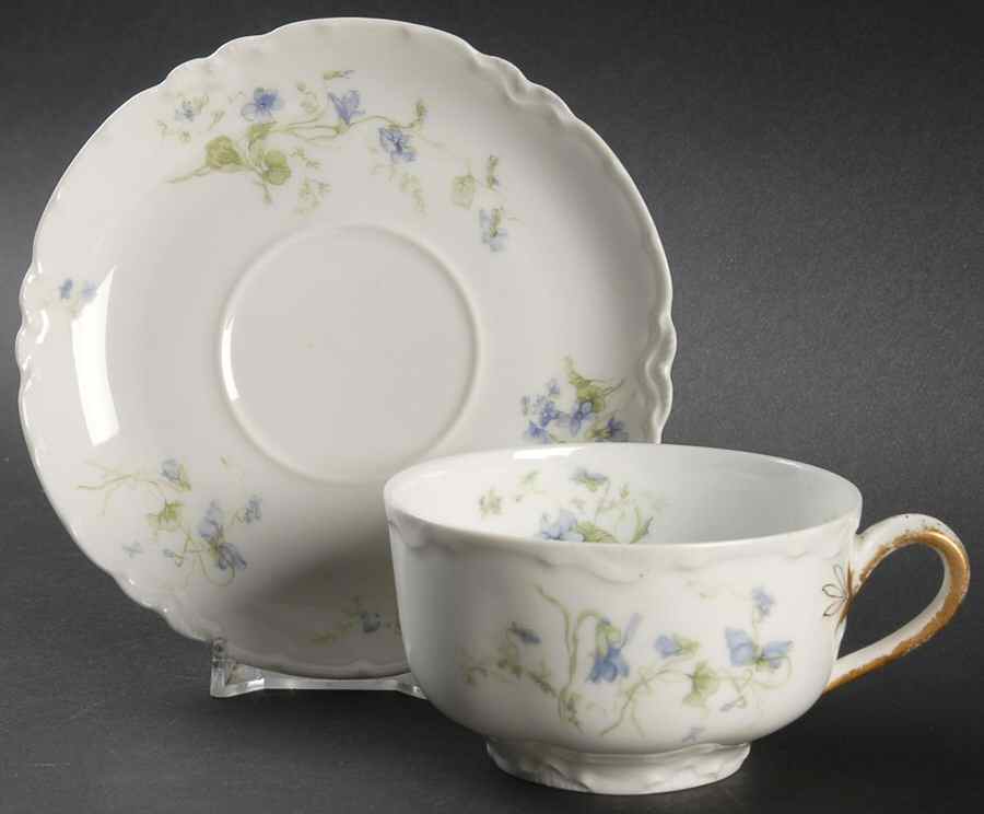 The Tarascon Flat Cup & Saucer Set by Haviland-1
