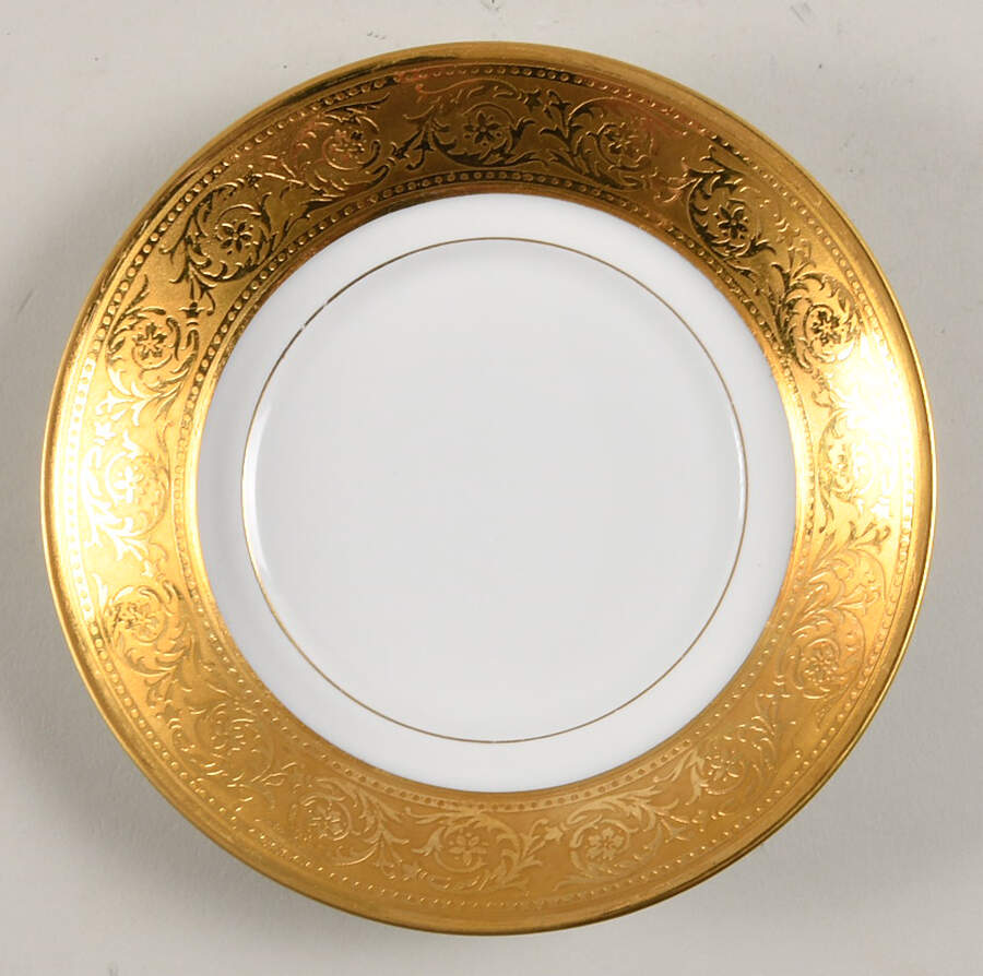 Thistle Gold Saucer for Flat Cup by Haviland-1