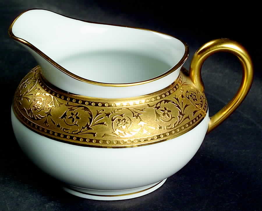 Thistle Gold Creamer by Haviland-1