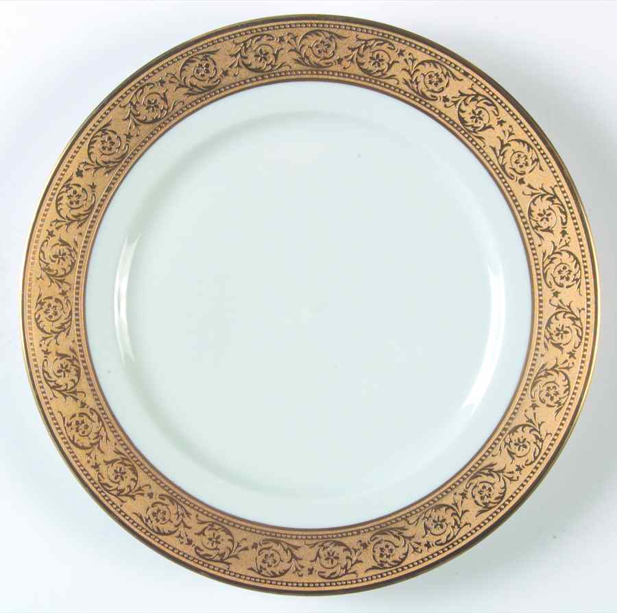 Thistle Gold Dessert Luncheon Plate by Haviland-1