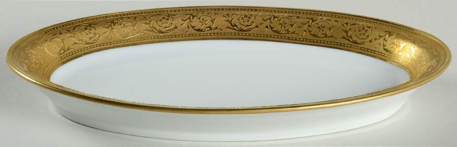 Thistle Gold Pickle Dish by Haviland-1