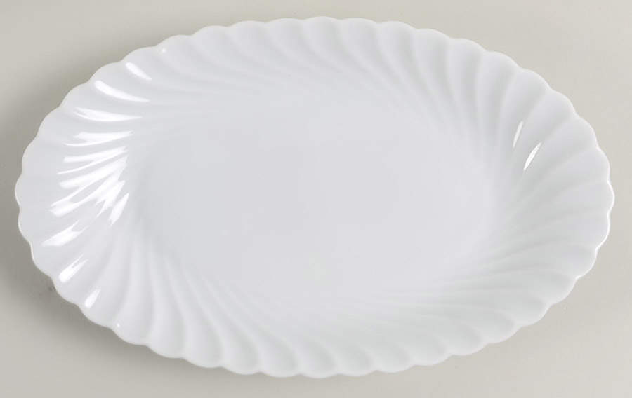 Torse White (Newer, Post 1950) Pickle Dish by Haviland-1