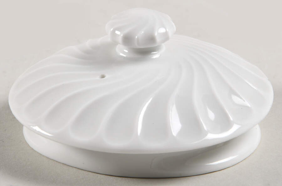 Torse White (Newer, Post 1950) Lid for Small Teapot by Haviland-1