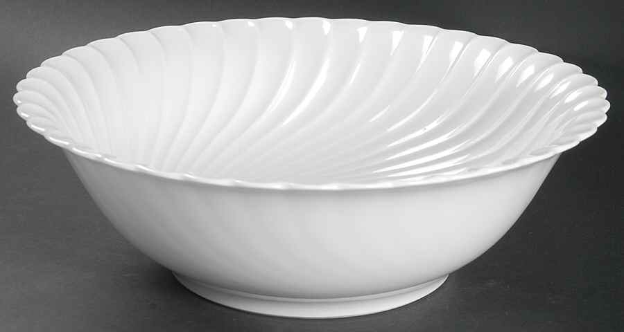 Torse White (Newer, Post 1950) 10" Large Salad Serving Bowl by Haviland-1
