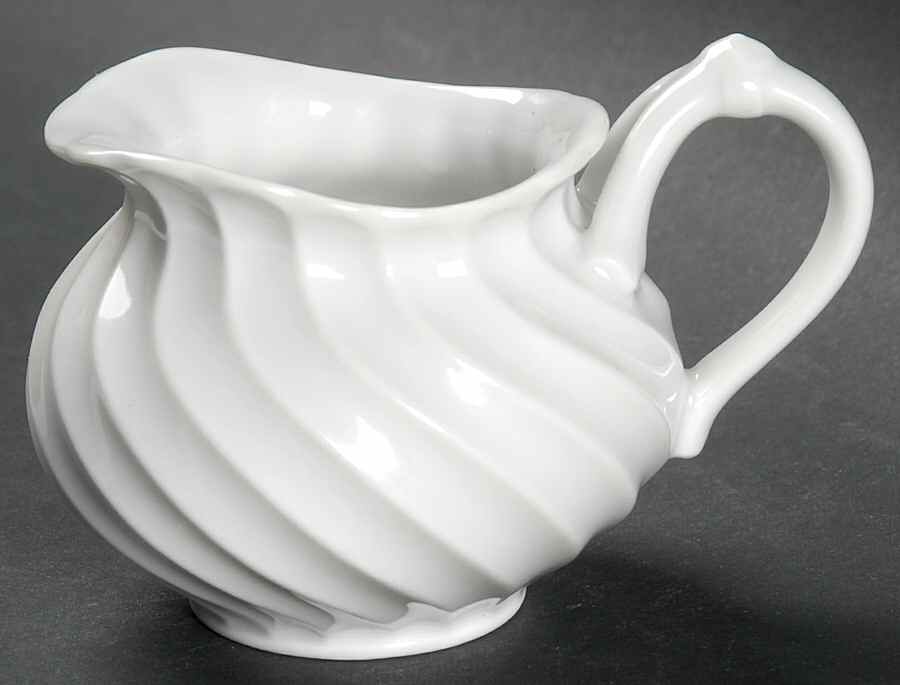 Torse White (Newer, Post 1950) Mini Creamer by Haviland-1