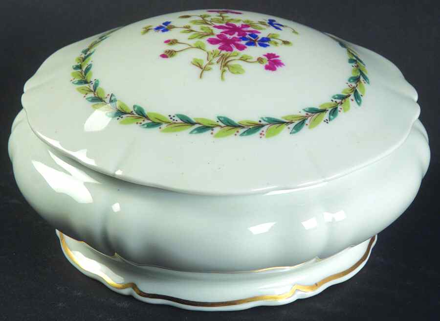 Toulon (Newer) Round Box & Lid by Haviland-1