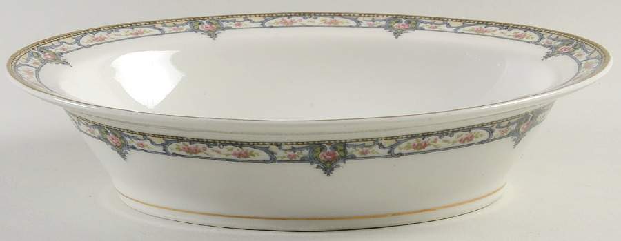 Troy (France) 9" Oval Vegetable Bowl by Haviland-1