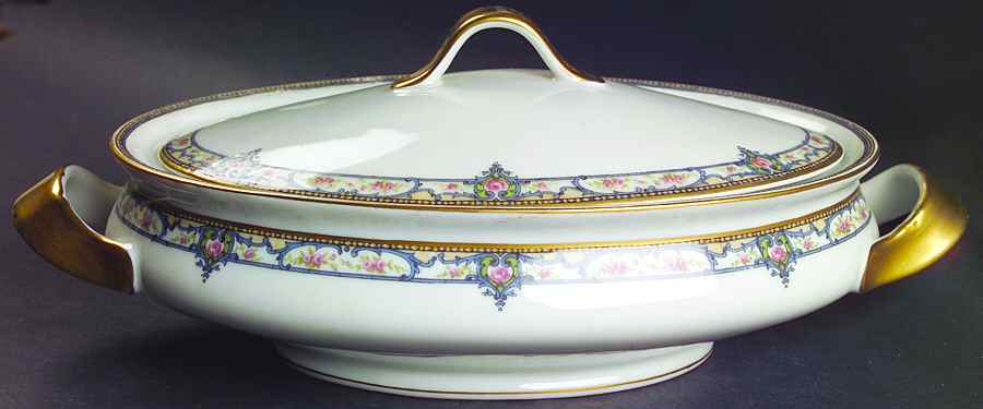 Troy (France) Oval Covered Vegetable by Haviland-1