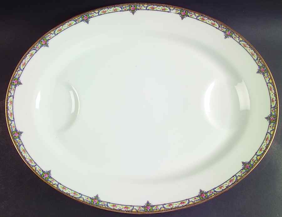 Troy (France) 18" Oval Serving Platter by Haviland-1