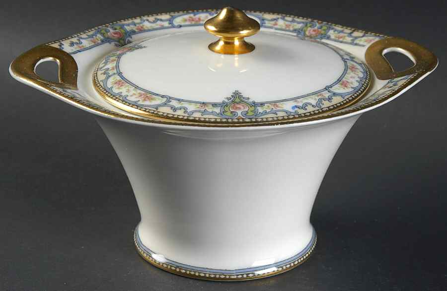 Troy (France) Sugar Bowl & Lid by Haviland-1