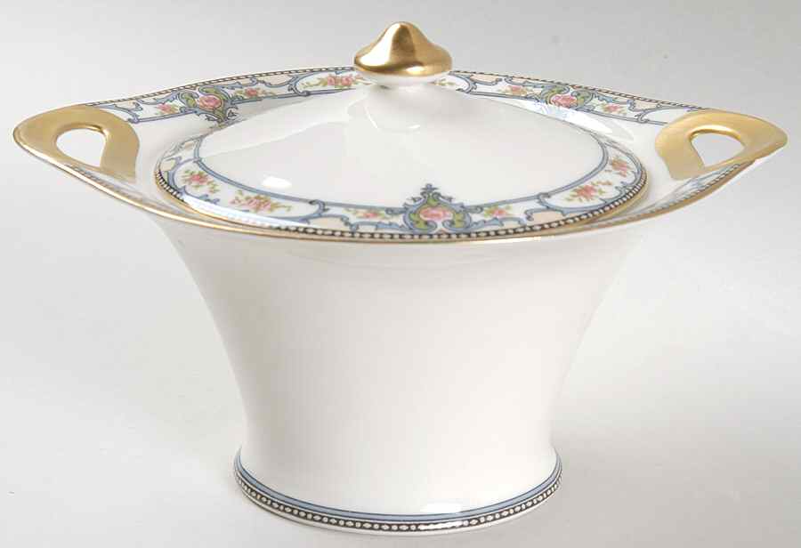 Troy (New York) Sugar Bowl & Lid by Haviland-1