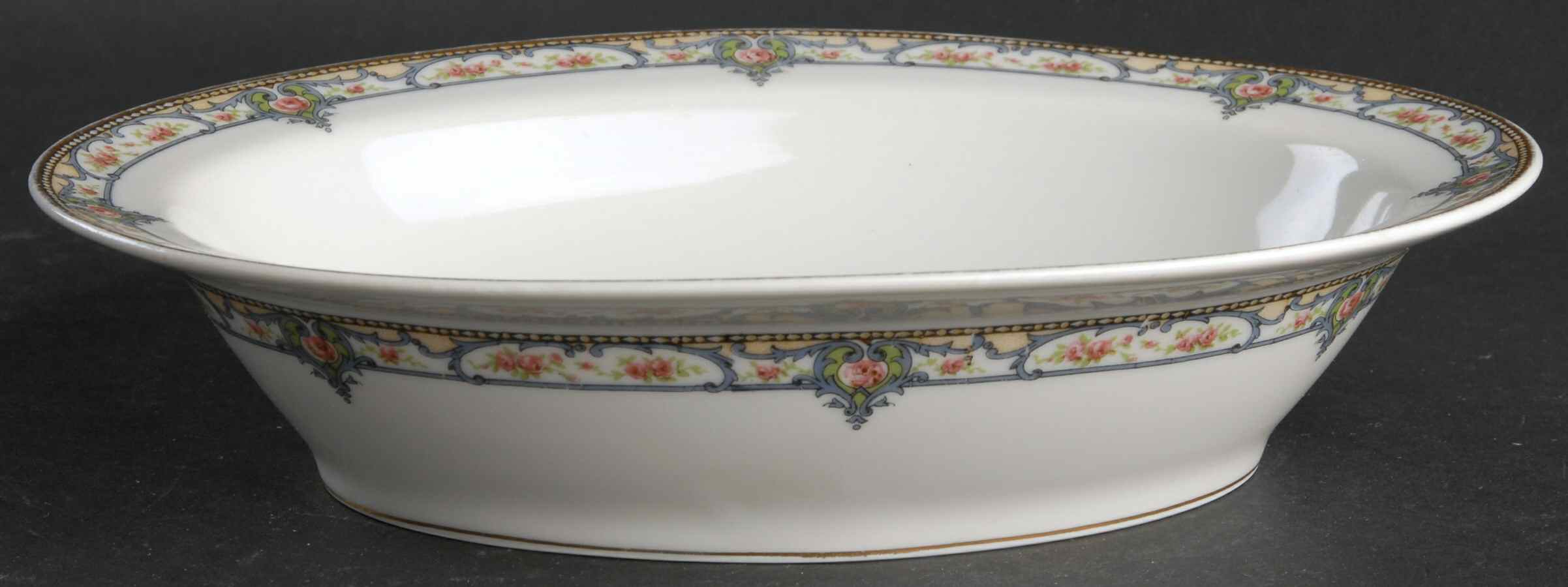 Troy (New York) 9" Oval Vegetable Bowl by Haviland-1