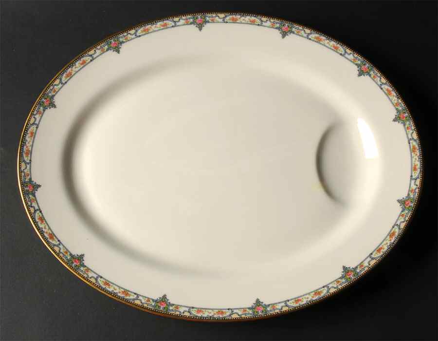 Troy (New York) 16" Oval Serving Platter by Haviland-1
