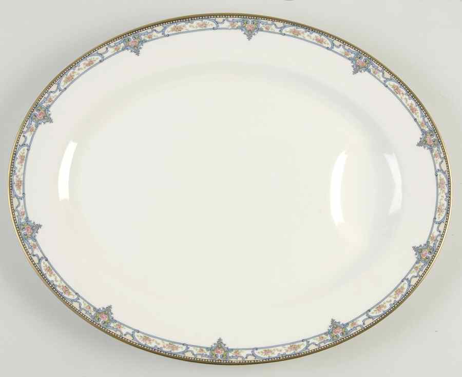 Troy (New York) 13" Oval Serving Platter by Haviland-1