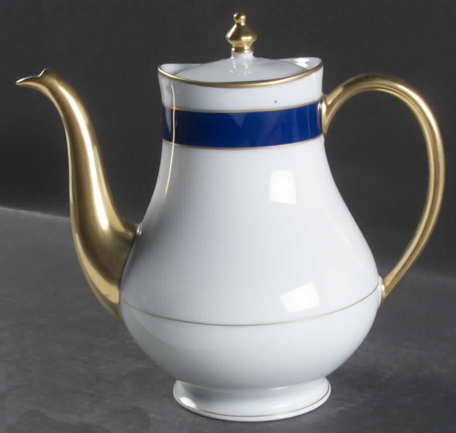 Turenne Cobalt Blue Coffee Pot & Lid by Haviland-1