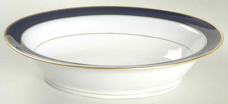 Turenne Cobalt Blue 9" Oval Vegetable Bowl by Haviland-1