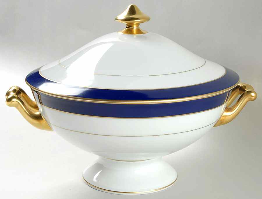 Turenne Cobalt Blue Tureen &  Lid by Haviland-1