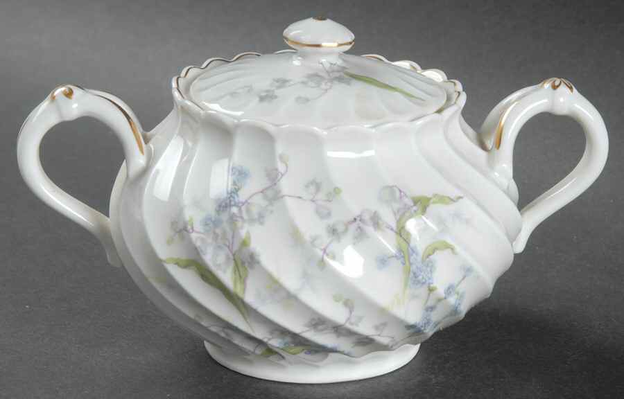 Vallee Sugar Bowl & Lid by Haviland-1