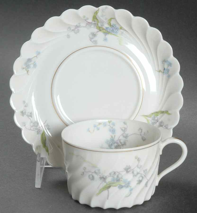 Vallee Flat Cup & Saucer Set by Haviland-1