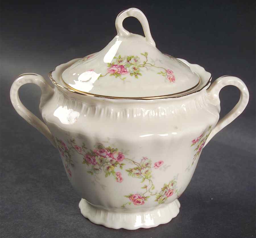 Valeria Sugar Bowl & Lid by Haviland-1