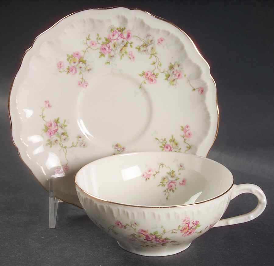 Valeria Flat Cup & Saucer Set by Haviland-1