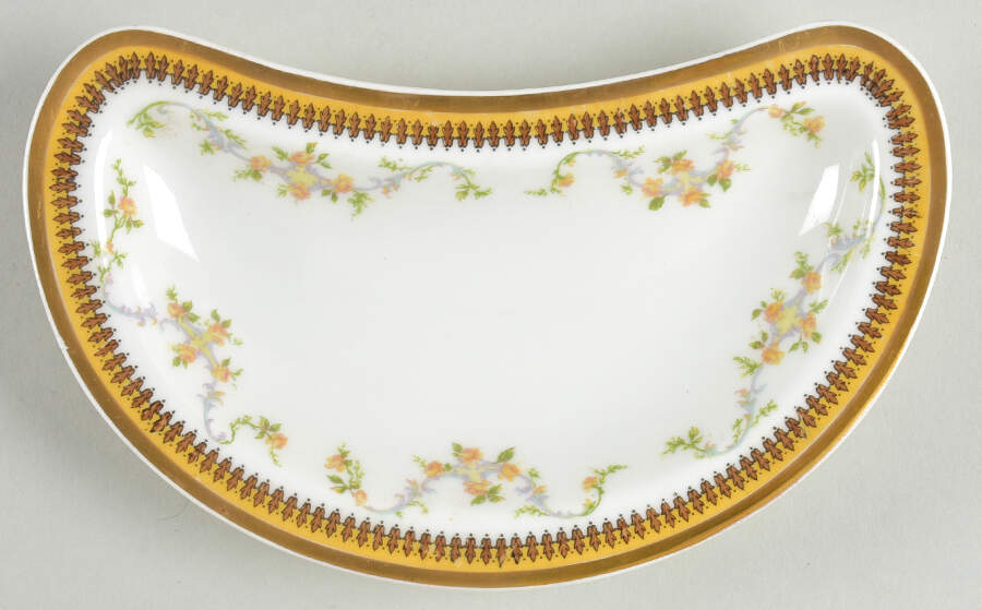 The Valmont (Old, Gold Trim) Bone Dish by Haviland-1
