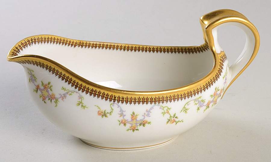 The Valmont (Old, Gold Trim) Gravy Boat by Haviland-1