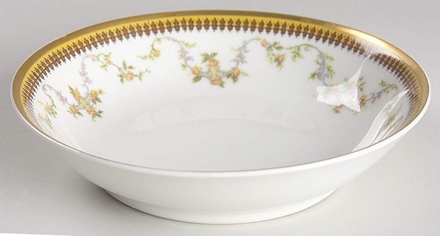 The Valmont (Old, Gold Trim) Fruit/Dessert (Sauce) Bowl by Haviland-1