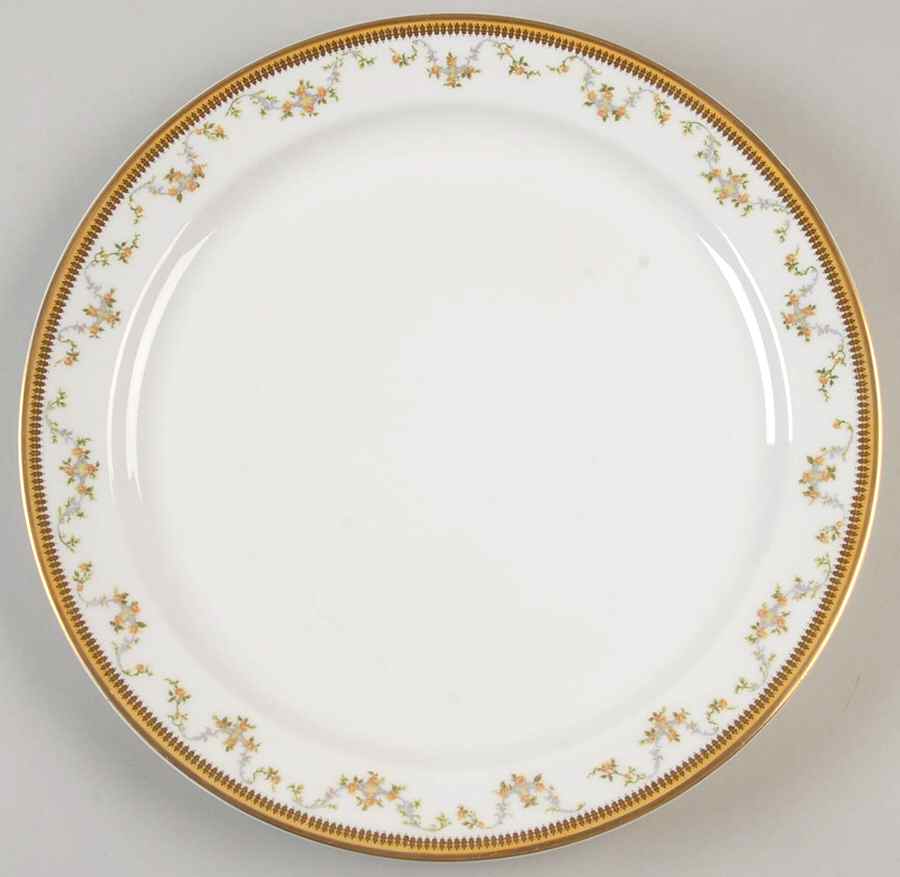 The Valmont (Old, Gold Trim) 12" Chop Plate (Round Platter) by Haviland-1