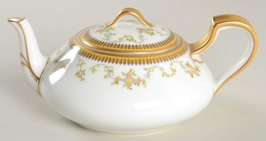 The Valmont (Old, Gold Trim) Mini Teapot & Lid by Haviland-1