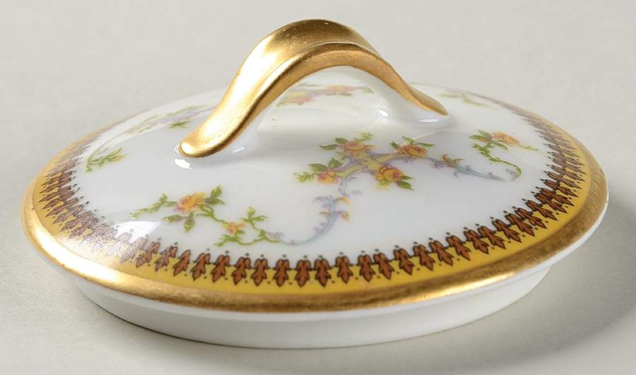 The Valmont (Old, Gold Trim) Lid for Mini Sugar Bowl by Haviland-1