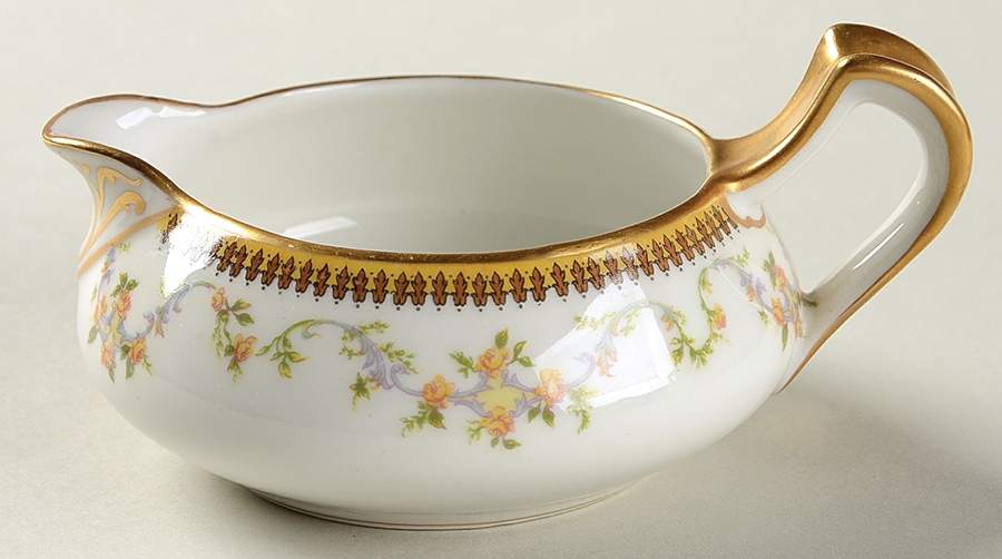The Valmont (Old, Gold Trim) Mini Creamer by Haviland-1