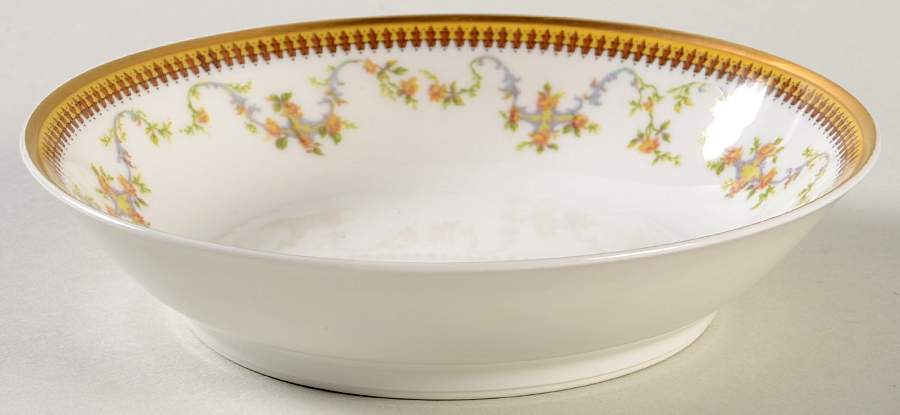 The Valmont (Old, Gold Trim) Fruit/Dessert (Sauce) Bowl by Haviland-1